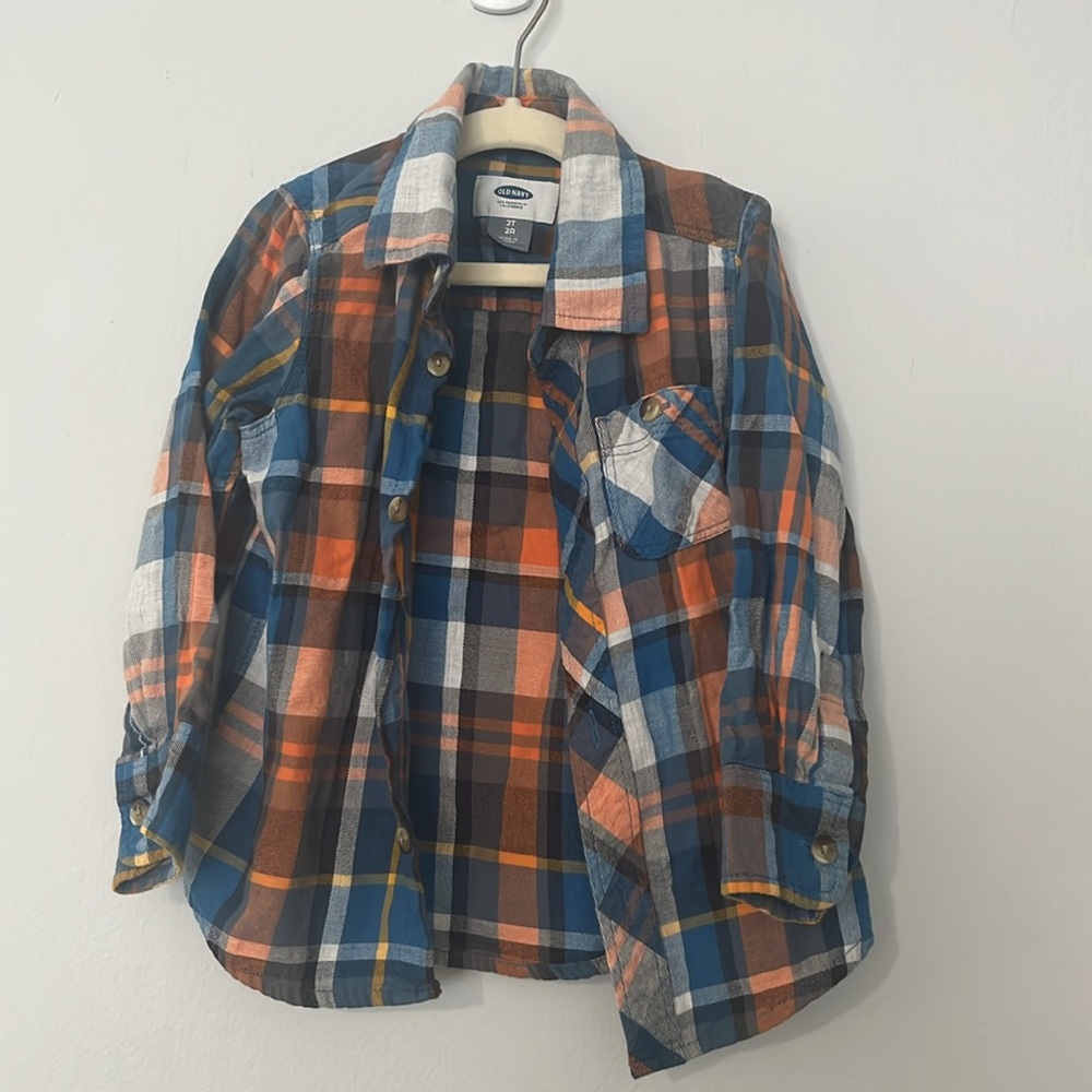24 Months / 2T Plaid Button Ups - 3 Total - Picture 3 of 4
